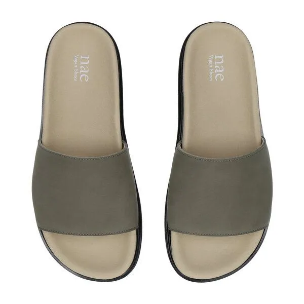 Nae Vegan Shoes Nae Vegan Shoes NAE | Okina Schwarze Vegane Sandalen - Mutig und nachhaltig, Grün, – Produktbild 3 von 4