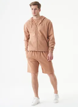 ORGANICATION ORGANICATION Herren vegan Unisex Zip-Up Hoodie Junda Hellbraun – Produktbild 1 von 1