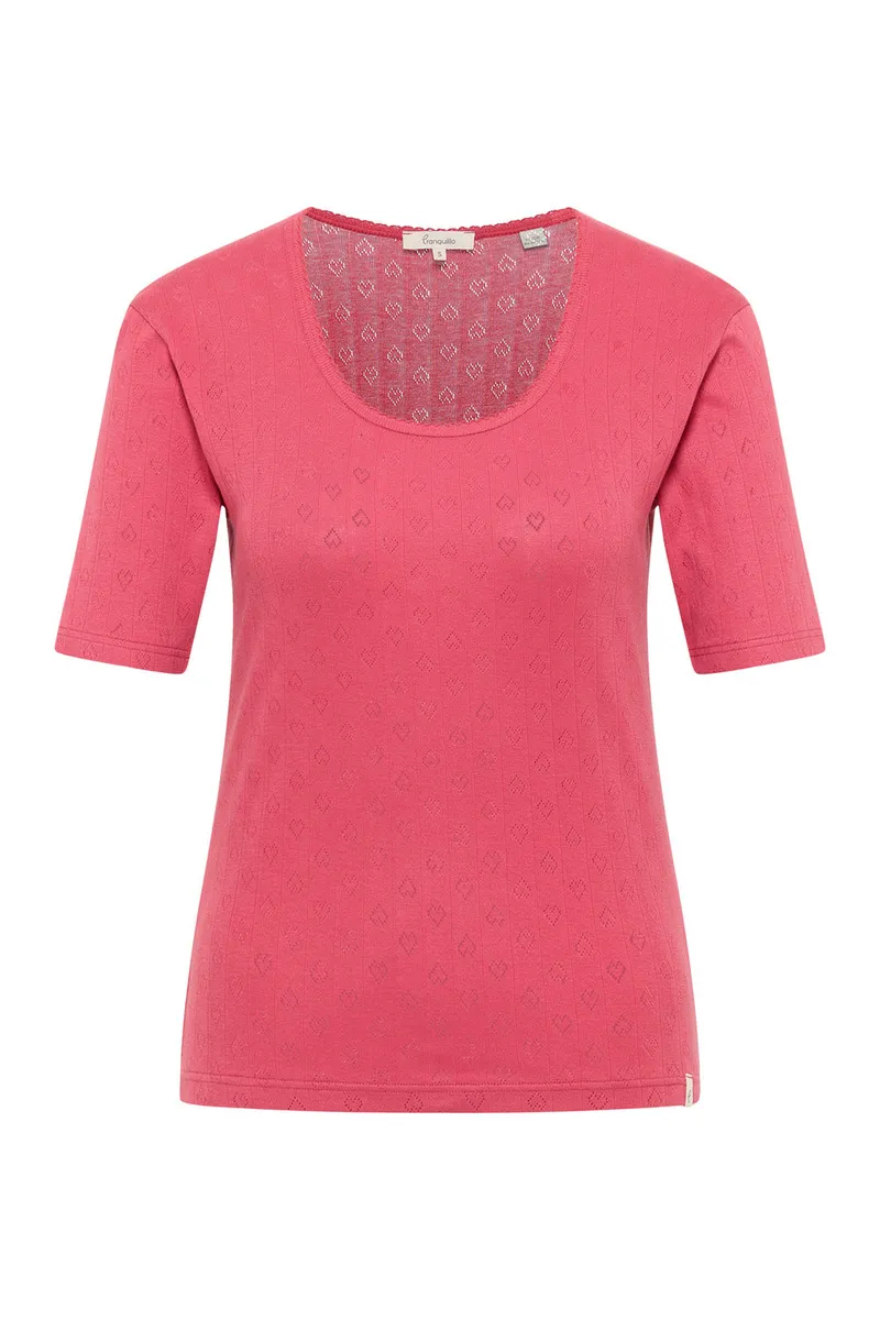 Tranquillo Jerseyshirt Camilaa aus Bio-Baumwolle - holly berry / L – Produktbild 1 von 2
