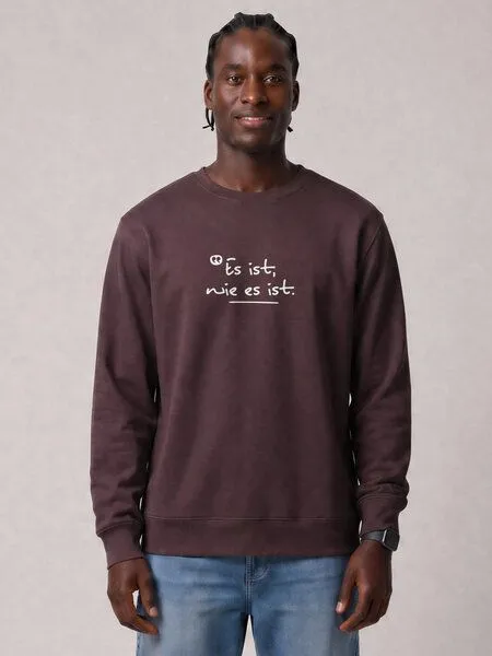 watapparel watapparel Sweatshirt Unisex Es ist wie es ist, Red brown, – Produktbild 2 von 2
