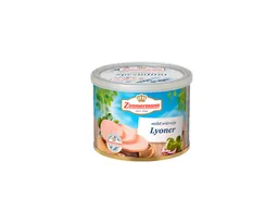 Zimmermann Zimmermann Wurstkonserve, Zimmermann Lyoner Wurst geschnitten Herzhaft und mild gewürzt 200g – Produktbild 1 von 1