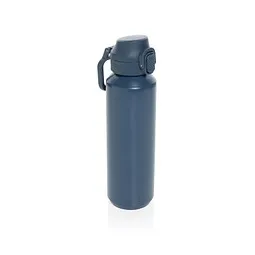 XD Collection Via RCS Re-Steel Sportflasche mit Verschluss, 600ml, navy blau – Produktbild 1 von 1