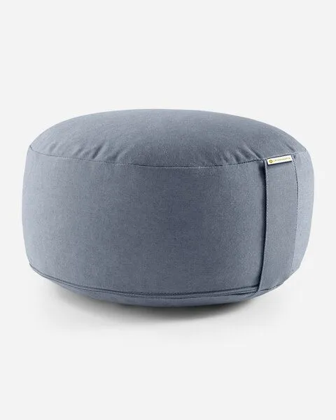 Lotuscrafts Lotuscrafts Yogakissen Lotus - Sitzhöhe 15cm - ohne Bestickung - GOTS zertifiziert, Indigo dust, – Produktbild 1 von 4