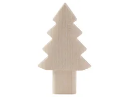 USB-Stick aus Ahornholz in Tannenbaumform, 4GB, inkl. Druck und GEMA, PEFC-zert. – Produktbild 1 von 1