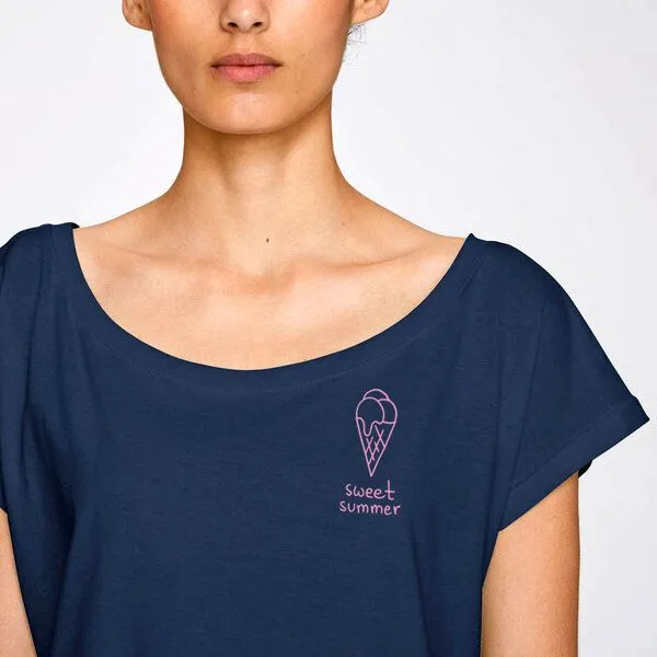 Gary Mash GARY MASH Cropped Shirt Sweet Summer aus Biobaumwolle, Blau, – Produktbild 3 von 3