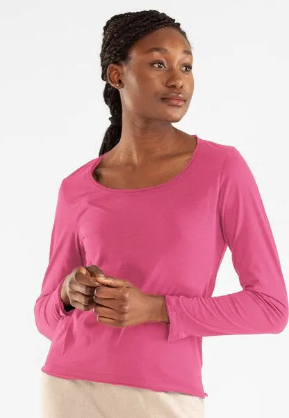 Alma & Lovis Alma & Lovis Smartes Langarmshirt aus Bio-Baumwolle | Smart Shirt, Pink, – Produktbild 1 von 2