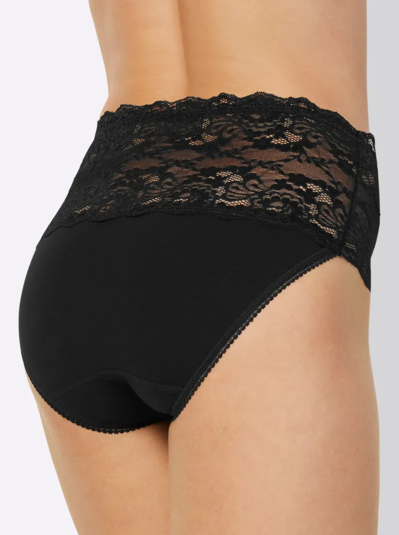 wäschepur Taillenslip schwarz, Schwarz, – Produktbild 1 von 2
