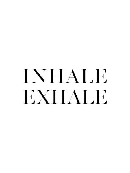 Photocircle Photocircle Poster / Leinwandbild - Inhale Exhale No2 – Produktbild 1 von 4