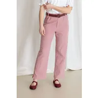 Clotsy Clotsy Damen vegan Hose Vichy Burgundy – Produktbild 1 von 1