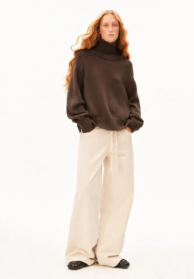 ARMEDANGELS ARMEDANGELS Strickpullover WINTER Strickpullover aus 100% Bio-Baumwolle Loose Fit, Braun, – Produktbild 2 von 5