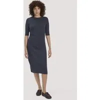 hessnatur hessnatur Strick Kleid Regular aus Bio-Baumwolle und Wolle, Marine, – Produktbild 1 von 1