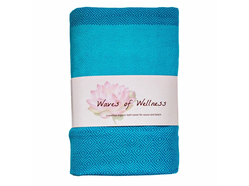 HängemattenGlück HängemattenGlück Hamam Strandtuch Maße 100 x 180 cm, Blau, – Produktbild 1 von 2