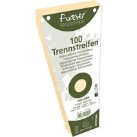 Exacompta 6 x 100 Exacompta Trennstreifen "Forever", Trapezform, 180 g/m², 105 x 240 mm, elfenbein – Produktbild 1 von 1