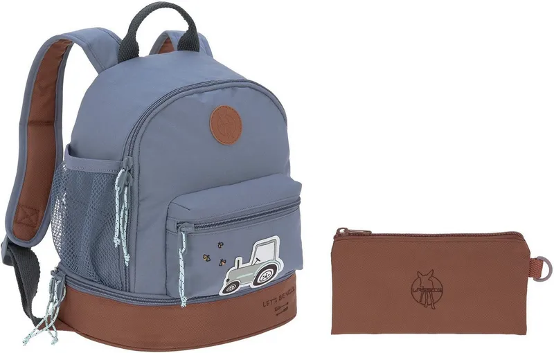 Lässig Lässig Kinderrucksack Adventure, Tractor, Mini Backpack, PETA-approved vegan, Blau, – Produktbild 2 von 8