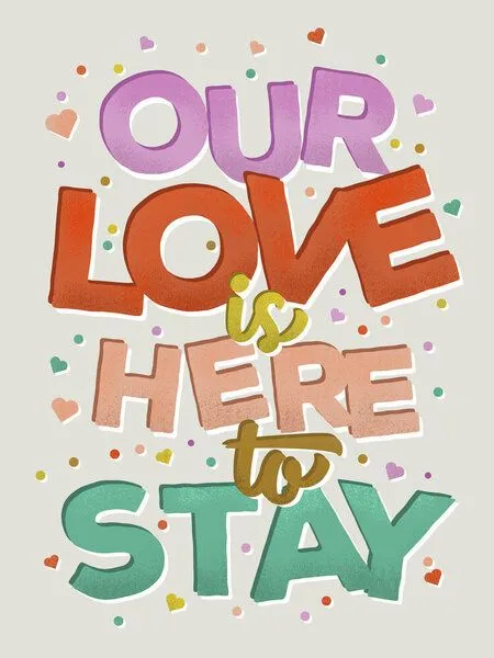 Photocircle Photocircle Poster / Leinwandbild - Our Love Is Here To Stay – Produktbild 1 von 4