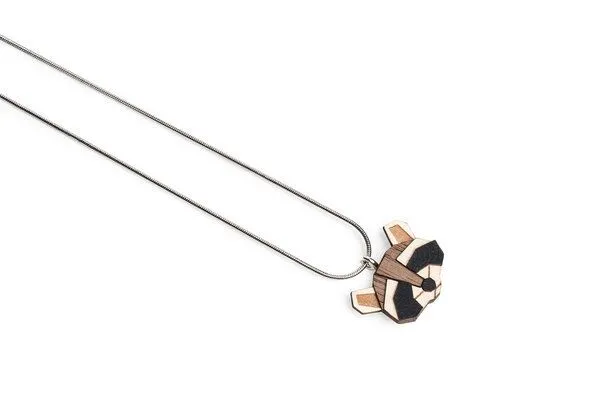 BeWooden BeWooden Halskette Kette mit Anhänger aus Holz, Waschbär, – Produktbild 2 von 3