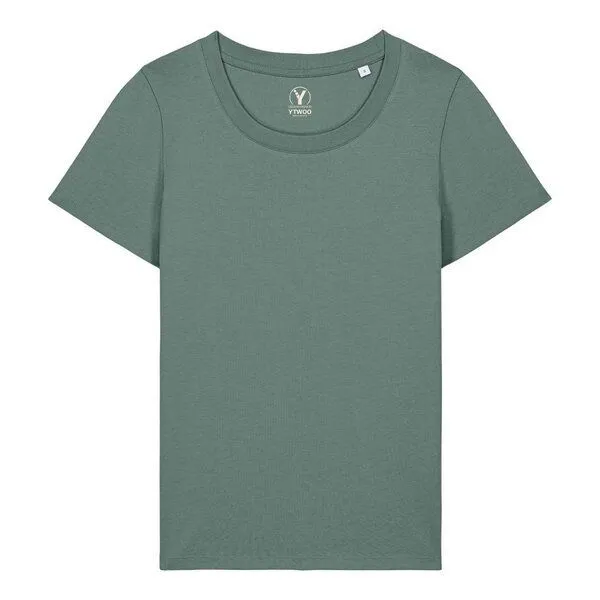 YTWOO YTWOO Mid-Light Damen T-Shirt Slim Fit, Green bay, – Produktbild 1 von 3