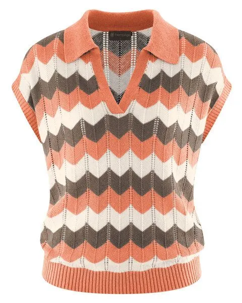 HempAge HempAge Damen Slip Over Hanf/Biobaumwolle, Peach(orange), – Produktbild 1 von 3