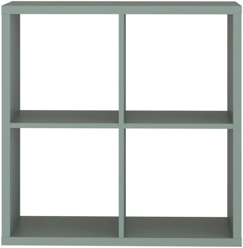 FORTE Standregal Mauro, Fachgröße 33x33cm, 4 Fächer, Grün, – Produktbild 4 von 5