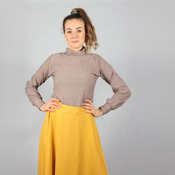 ManduTrap ManduTrap Midi - Tellerrock Thara aus Tencel in senfgelb – Produktbild 2 von 4