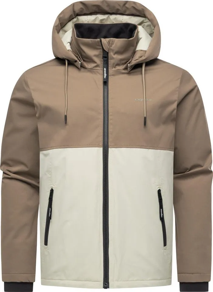 ragwear ragwear Funktionsjacke Roaan Wasserdichte leichte Winterjacke mit Kapuze, Braun, – Produktbild 5 von 5