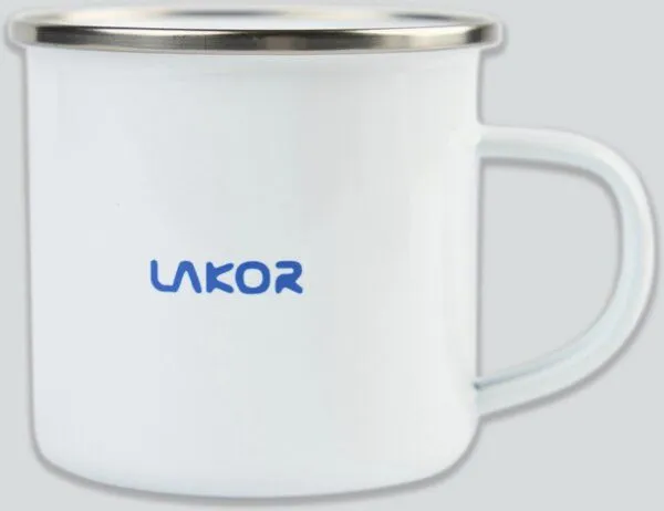 LAKOR LAKOR Beaver Rafting Emaille Tasse – Produktbild 1 von 3