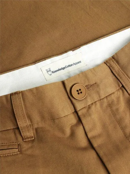 KnowledgeCotton Apparel KnowledgeCotton Apparel Chino-Hose FLINT, Braun (tuffet), – Produktbild 2 von 2
