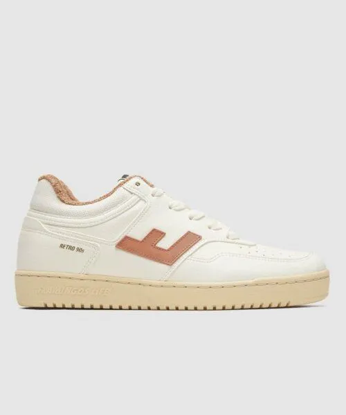Flamingos Life Flamingos' Life Retro 90er Damen und Herren Sneaker *100% Vegan, White apricot vanilla, – Produktbild 1 von 2