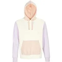 Sol s Sol's Sol´s Unisex Hooded Sweatshirt Sweater Hoody Collins 3-farbig Bio Baumwolle Recyceltes Polyester Vegan, Off white/creamy pink/creamy b, – Produktbild 1 von 1