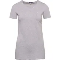 Living Crafts Living Crafts Bio-Damen-Schlafshirt "MARA" mit V-Ausschnitt, grey melange, Gr. S – Produktbild 1 von 1