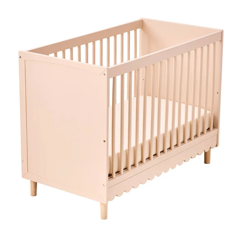 Vertbaudet Mitwachsendes Babybett FESTON 60x120 cm, Rosa, – Produktbild 2 von 3