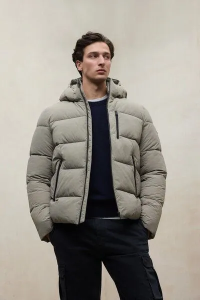 ECOALF ECOALF Pufferjacke - Bazon Jacket - mit recyceltem Polyester & Bio-Baumwolle, Dune (grau), – Produktbild 1 von 4
