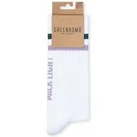 GreenBomb GREENBOMB Pack Light Tennis Socks - Lässige Socken aus Bio-Baumwoll Mix / hochwertiger Print / Fair & Vegan, Weiß (weiß), – Produktbild 1 von 1