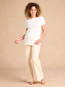 Envie De Fraise Weite Umstands-Jeans mit Seamless-Einsatz am Bauch ENVIE DE FRAISE – Produktbild 1 von 1