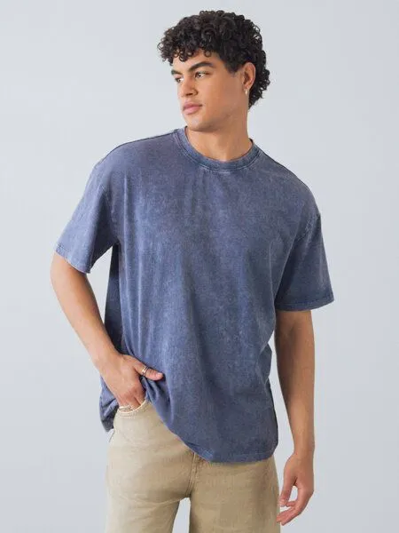 Honest Basics Honest Basics Hipster Shirt aus Bio- und recycelter Baumwolle, Denim, – Produktbild 1 von 4