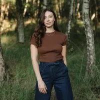 NORDLICHT NORDLICHT Ripp T-Shirt Ylva, Braun, – Produktbild 1 von 1