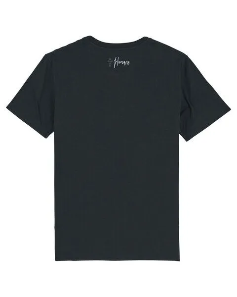 Human Family Human Family Bio Herren Sommer T-Shirt mit Rundhalsausschnitt "Maestro - Should be Humans", Türkisblau, – Produktbild 3 von 3