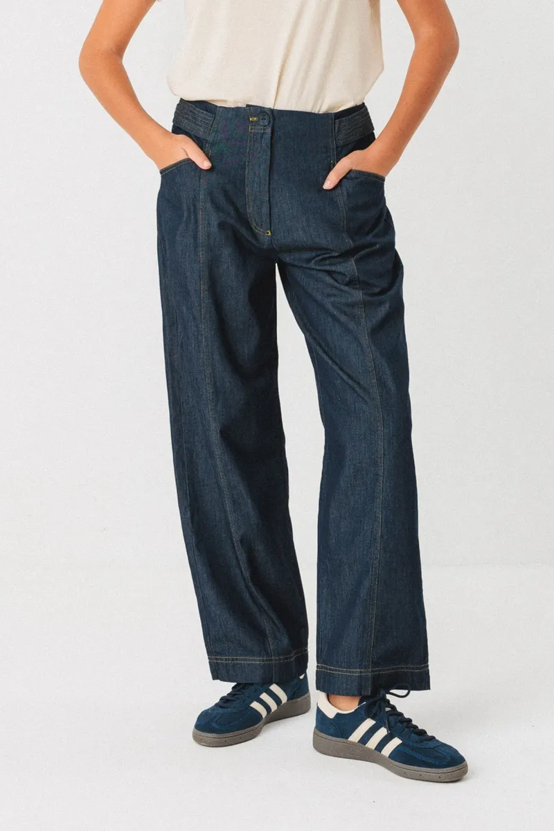SKFK SKFK Damen vegan Jeans Bezi Blau, Extra dunkelblau, – Produktbild 2 von 2