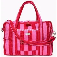 KIKOONI KIKOONI handgefertigte große Reisetasche " TRAVELER BAG ", "bold stripes" love, – Produktbild 1 von 1