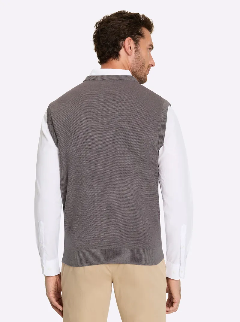 marco donati Strickweste, Burgund-meliert, – Produktbild 2 von 2