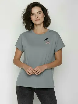 GreenBomb GREENBOMB Cat Walk Loony - Sportliches T-Shirt aus Bio-Baumwolle mit Rollup Sleeve / hochwertiger Print / GOTS / Fair & Vegan – Produktbild 1 von 1