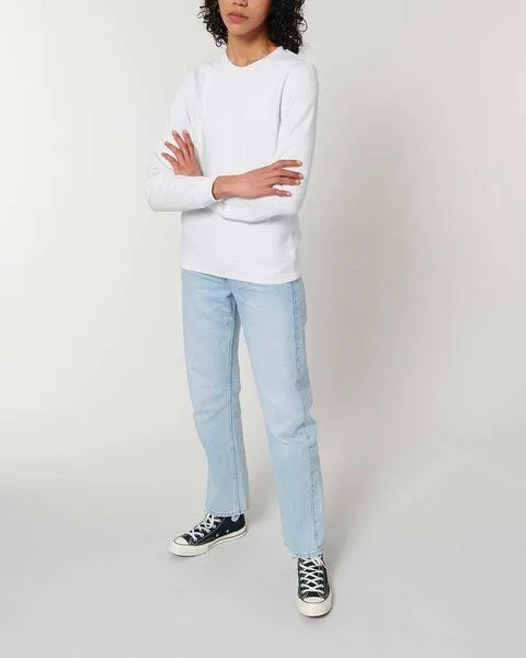 YTWOO YTWOO Unisex Sweatshirt | fairtrade & ökologisch, Weiß, – Produktbild 1 von 4