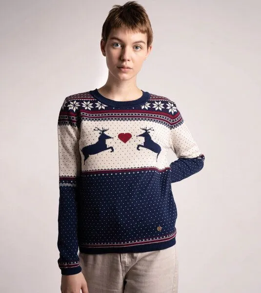 Gary Mash GARY MASH Strickpulli Lamona Holy Moly aus Biobaumwolle, Blau, – Produktbild 3 von 4