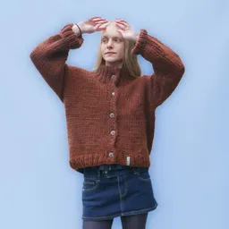 PANAPUFA PANAPUFA Chunky Strickjacke aus Merinowolle – Produktbild 1 von 1