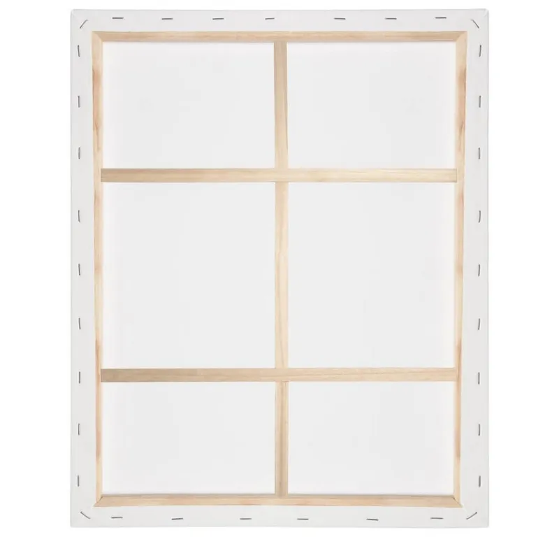 Artina Keilrahmen Akademie Leinwand, 10x10cm, Weiß, 10er Set, FSC, 100% Baumwolle, 280 g/m², vorgrundiert, Galerieheftung & gefaltet, Weiß, – Produktbild 4 von 5
