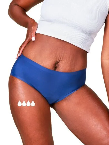Taynie Mittelstarke Periodenunterwäsche Nahtlos Biozidfrei 60°C Taynie Seamless, Darkblue, – Produktbild 2 von 4