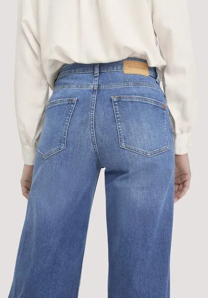 hessnatur hessnatur Jeans ALVA High Rise Wide Leg aus Bio-Denim, Blue, – Produktbild 5 von 7