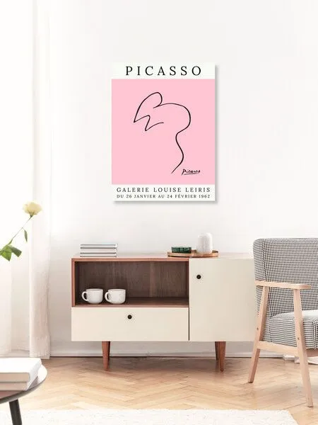 Photocircle Photocircle Poster / Leinwandbild - Picasso Maus – rosa – Produktbild 3 von 4