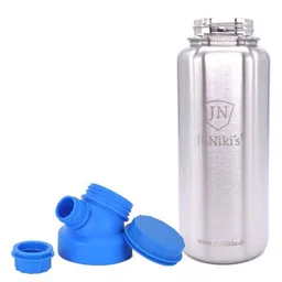 JN JuNiki's JN JuNiki's JuNiki`s isolierte Edelstahl Trinkflasche 1 Liter mit Double Neck Deckel – Produktbild 1 von 1