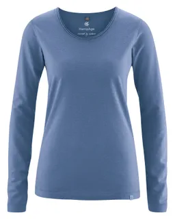 HempAge Hempage Damen vegan Langarm T-Shirt Blueberry – Produktbild 1 von 1